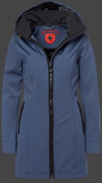 Jacken-Coat Airlight SilkyHiTec Moonlightblue/Black Jacke Damen Winter