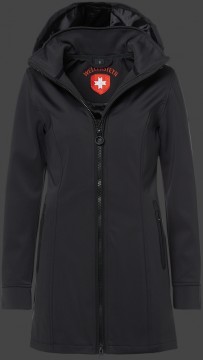 Jacken-Coat Airlight SilkyHiTec Schwarz/Schwarz Jacke Damen Winter
