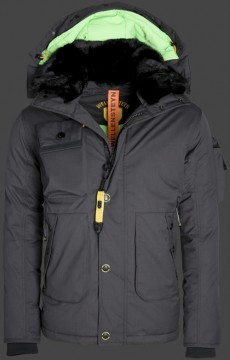 Jacken-Coat Ameriquest AmBasLiAirTec Blackpepper Jacke Herren Winter