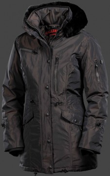 Jacken-Coat Amethyst-Parka MidnightAirTec Blackbrown Jacke Damen Winter