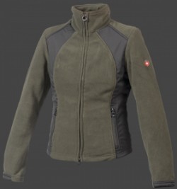 Jacken-Coat Arosa MicroFleece Hunter/Schwarz Jacke Damen Winter