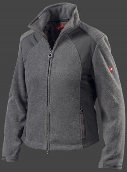 Jacken-Coat Arosa MicroFleece Melange/Schwarz Jacke Damen Winter