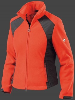 Jacken-Coat Arosa MicroFleece Rot/Schwarz Jacke Damen Winter