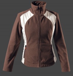Jacken-Coat Arosa MicroFleece Schoko/Marzipan Jacke Damen Winter