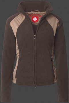 Jacken-Coat Arosa MicroFleece Schoko/Zimt Jacke Damen Winter