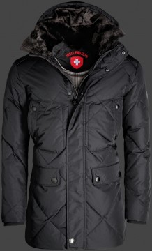 Jacken-Coat Asprey Solid MiPeJaqAirTec Schwarz Jacke Herren Winter