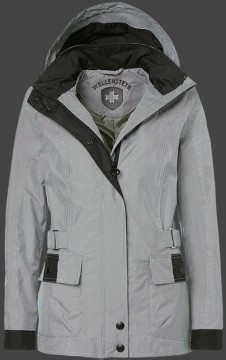 Jacken-Coat Barriga MicroPepAirTec Pepitablack/White Jacke Damen Sommer