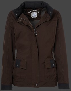 Jacken-Coat Barriga PolyAirLite Schoko/Schwarz Jacke Damen Sommer