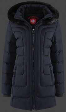 Jacken-Coat Belvedere Long PolyAirLite Midnightblue Jacke Damen Winter