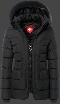 Jacken-Coat Belvedere Medium PolyAirLite Schwarz Jacke Damen Winter
