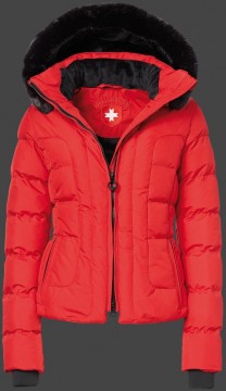 Jacken-Coat Belvedere Short PolyAirLite Red Jacke Damen Winter