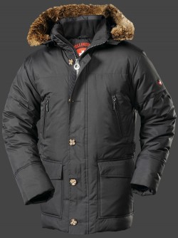 Jacken-Coat Beverly Hills PolyHiTec Schwarz Jacke Herren Winter