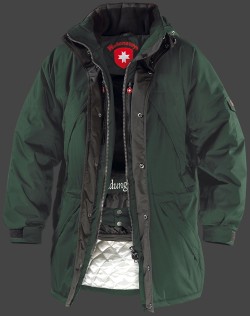 Jacken-Coat Brandungsparka PolyHiTec Dunkelgrün Jacke Herren Winter