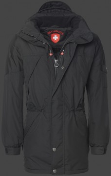 Jacken-Coat Brandungsparka PolyHiTec Schwarz Jacke Herren Winter