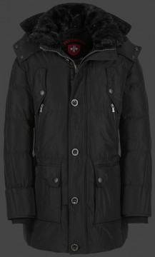Jacken-Coat Centurio DobbyCheckAirTec Blackcheck Jacke Herren Winter