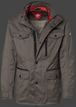 Jacken-Coat Chester BosAirTec Saltpepper Jacke Herren Sommer