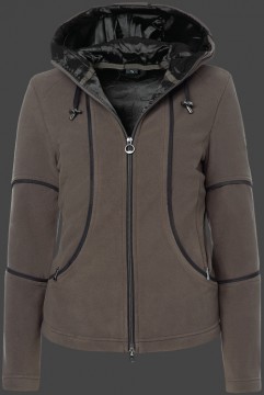 Jacken-Coat Chimonix MicroFleece Mud/Schwarz Jacke Damen Winter