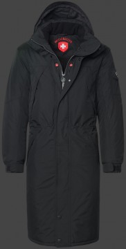Jacken-Coat Eismantel PolyHiTec Schwarz Jacke Herren Winter