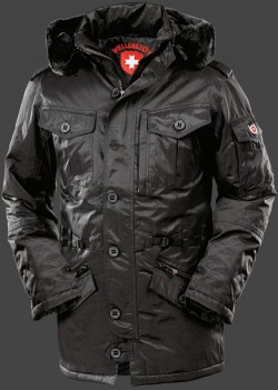 Jacken-Coat Elements MeSiDu Schwarz Jacke Herren Winter