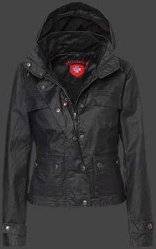 Jacken-Coat Equitania DoublePUWax Blackwash Jacke Damen Sommer