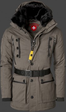 Jacken-Coat Excalibur BosAirTec Saltpepper Jacke Herren Winter