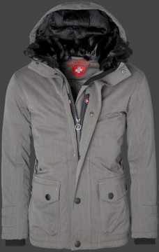 Jacken-Coat Feuerland BosAirTec Saltpepper Jacke Herren Winter