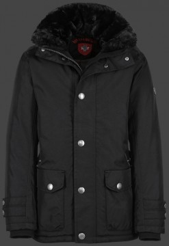 Jacken-Coat Feuerland RainbowAirTec Schwarz Jacke Herren Winter