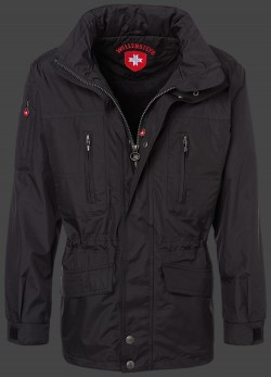 Jacken-Coat Golfjacke PolyAirLite Schwarz Jacke Herren Sommer