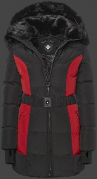 Jacken-Coat Imagine TiSaAirTec Black/Darkred Jacke Damen Winter