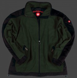 Jacken-Coat Jet-Jacke MicroFleece Armygrün/Schwarz Jacke Herren Winter