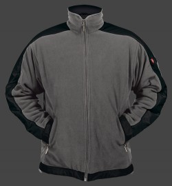 Jacken-Coat Jet-Jacke MicroFleece Melange/Schwarz Jacke Herren Winter