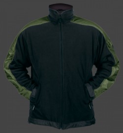 Jacken-Coat Jet-Jacke MicroFleece Schwarz/Armygrün Jacke Herren Winter