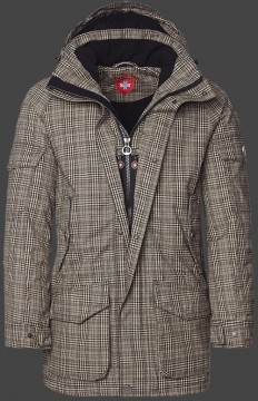 Jacken-Coat Kodiaks EnglishAirTec Maxicheckbrown Jacke Herren Winter