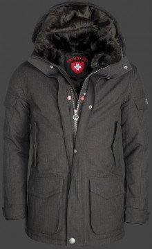 Jacken-Coat Kodiaks WoCasAirTec Anthrazit Jacke Herren Winter