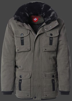 Jacken-Coat Leuchtfeuer BosAirTec Saltpepper Jacke Herren Winter