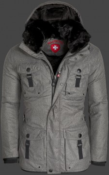 Jacken-Coat Leuchtfeuer FlannelAirTec Flanellgrey Jacke Herren Winter