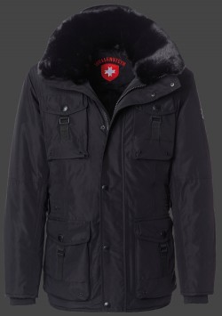 Jacken-Coat Leuchtfeuer HaHeMeAirTec Schwarz Jacke Herren Winter