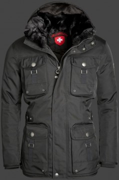 Jacken-Coat Leuchtfeuer RainbowAirTec Schwarz Jacke Herren Winter