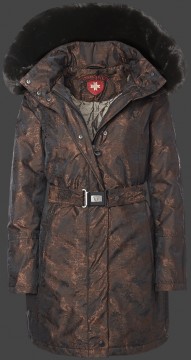 Jacken-Coat Lyceum JaNevAirTec Brownblack Jacke Damen Winter