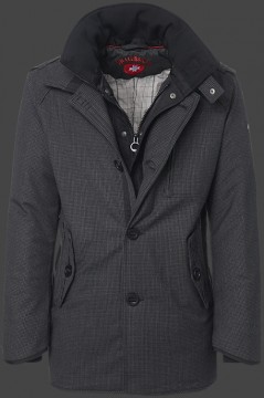 Jacken-Coat Mercury PeWoAirTec Blackcheck Jacke Herren Winter