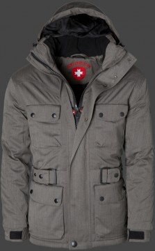 Jacken-Coat Motoro BosAirTec Saltpepper Jacke Herren Winter
