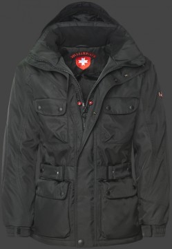 Jacken-Coat Motoro RainbowAirTec Schwarz Jacke Herren Winter