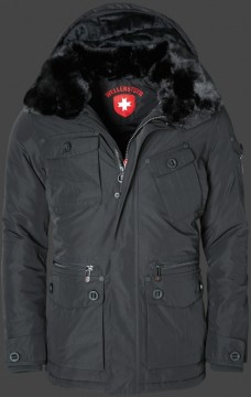 Jacken-Coat Pacifica HaHeMeAirTec Schwarz Jacke Herren Winter