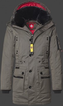 Jacken-Coat Quasar BosAirTec Saltpepper Jacke Herren Winter