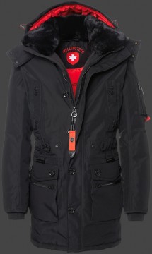 Jacken-Coat Quasar HaHeMeAirTec Schwarz Jacke Herren Winter