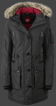 Jacken-Coat Quasar Lady HaHeMeAirTec Graphit Jacke Damen Winter