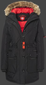 Jacken-Coat Questar Lady HaHeMeAirTec Schwarz Jacke Damen Winter