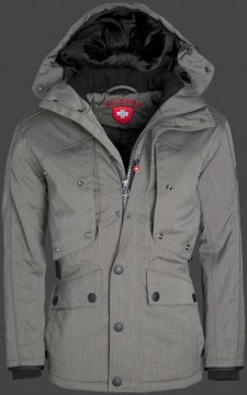 Jacken-Coat Rebellion BosAirTec Saltpepper Jacke Herren Winter