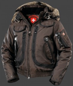 Jacken-Coat Rescue Jacket RainbowAirTec Coffee/Schwarz Jacke Herren Winter