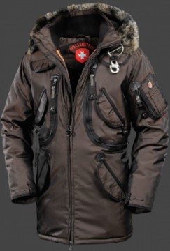 Jacken-Coat Rescue Parka RainbowAirTec Coffee Jacke Herren Winter